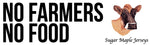 "No Farmers, No Food" Sticker